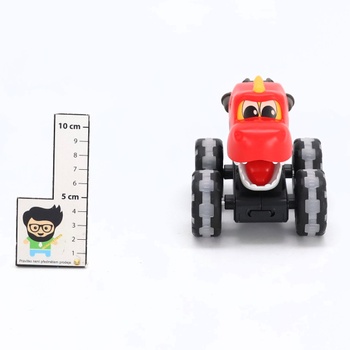 MOONTOY 3dielna sada dinosaurského monster trucku, svietiace autíčko pre vek 1+, auto s funkciou „press