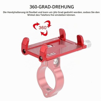 Držiak telefónu na bicykel Agatige, otočný o 360 °, nastaviteľný držiak telefónu pre bicykle,