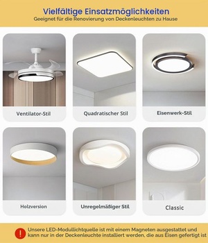 KINGYEENUO 24W LED modulový svetelný zdroj s magnetickým držiakom, dodatočná montáž LED okrúhleho