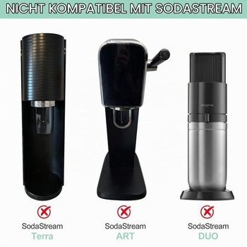 Balenie 4 fliaš do výrobníkov sódy, perlivé fľaše kompatibilné s Isoda Drinkmate Cocosoda, opakovane