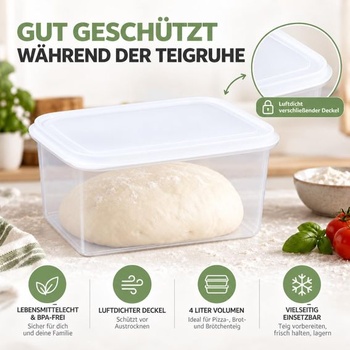Úložný box Bestoyard na cesto, 4 litre