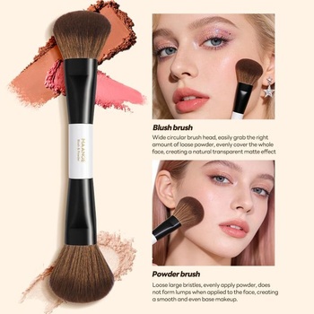 Sada štetcov na make-up MAANGE, 16-dielna sada štetcov na make-up, profesionálne obojstranné štetce na
