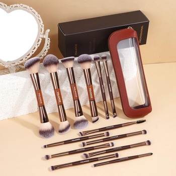 MAANGE 13dielna sada štetcov na make-up s puzdrom – Profesionálna sada štetcov na denné a cestovné