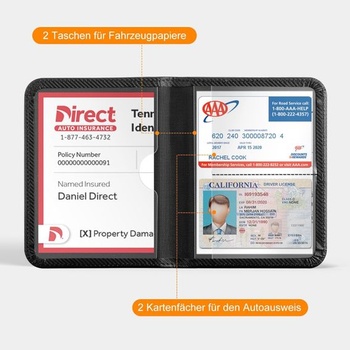 Držiak na doklady o registrácii vozidla a poistení CoBak – organizér do auta s magnetickým zatváraním