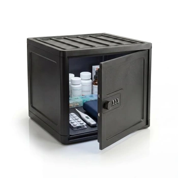 Uzamykatelný box Silvergear černý, 30×24×20