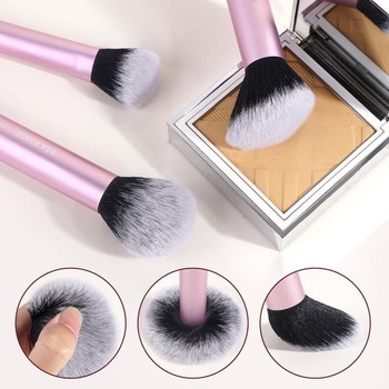 MAANGE Sada štetcov na make-up, 16dielna, cestovné štetce na tekuté a púdrové produkty, kontúrovacie