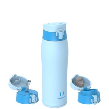 Fľaša na pitie Super Sparrow z nerezovej ocele 18/8 - 750 ml - bez BPA, nepriepustný termohrnček, fľaša