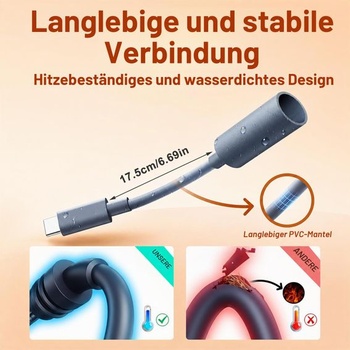 Adaptérový kábel Starlink Mini USB-C na DC - 16AWG, 18 cm, vodotesný prevodník DC5521 samica na