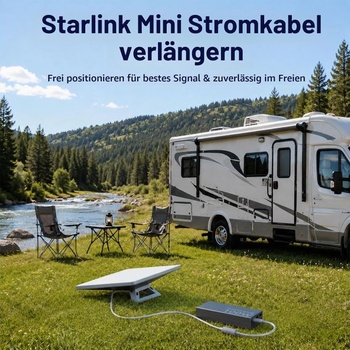 Adaptérový kábel Starlink Mini USB-C na DC - 16AWG, 18 cm, vodotesný prevodník DC5521 samica na