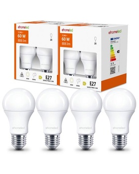 E27 LED teplá biela, 5,9 W, nahrádza 60W žiarovku, 3000 K teplá biela žiarovka E27