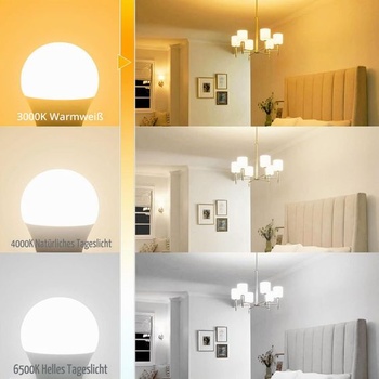 E27 LED teplá biela, 5,9 W, nahrádza 60W žiarovku, 3000 K teplá biela žiarovka E27