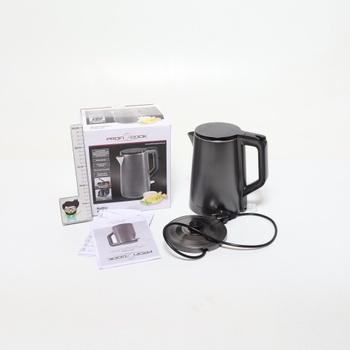 Kanvica ProfiCook® 1,5 litra | 2200 W | Dvojstenný termoplášť | Ovládanie jednou rukou | Stanica s