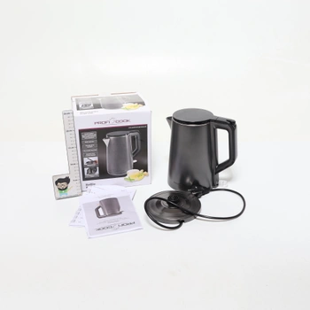 Konvice ProfiCook® 1,5 litru | 2200 W | Dvoustěnný termoplášť | Ovládání jednou rukou | Stanice s