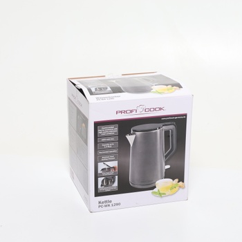 Kanvica ProfiCook® 1,5 litra | 2200 W | Dvojstenný termoplášť | Ovládanie jednou rukou | Stanica s
