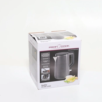 Konvice ProfiCook® 1,5 litru | 2200 W | Dvoustěnný termoplášť | Ovládání jednou rukou | Stanice s