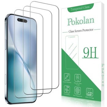 Ochranné tvrdené sklo Pokolan pre iPhone 17 Air, 6,5 palca, balenie 3 kusov