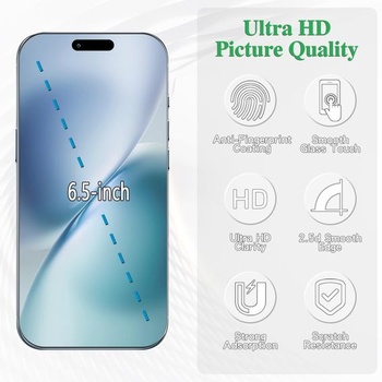 Ochranné tvrdené sklo Pokolan pre iPhone 17 Air, 6,5 palca, balenie 3 kusov