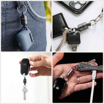 KeySmart MagConnect - Magnetický prívesok na kľúče - Rýchle a bezpečné pripevnenie a odpojenie kľúčov