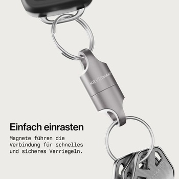 KeySmart MagConnect - Magnetický přívěsek na klíče - Rychlé a bezpečné připevnění a odpojení klíčů