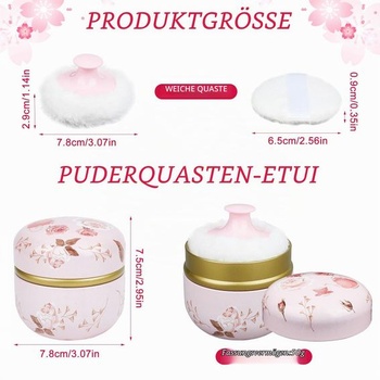 NICENEEDED labutienka a nádobka na púder ružová