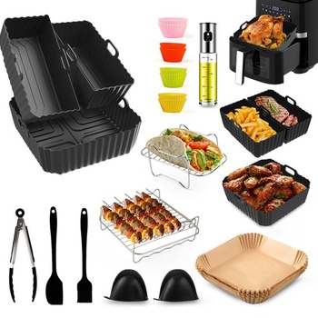 3dielna silikónová forma na teplovzdušnú fritézu (4,5-8l…