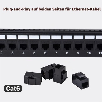 12portový patch panel GeeekPi Cat6, 1U pre 10palcové racky – modulárny panel s Keystone spojkami a