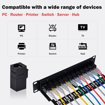 12portový patch panel GeeekPi Cat6, 1U pre 10palcové racky – modulárny panel s Keystone spojkami a