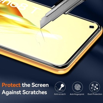Priehľadné puzdro ivoler nežltne pre Oppo Reno8T 4G / Oppo Reno 8T 4G, 1 puzdro na telefón s 2