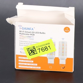 Žárovky I-SHUNFA, 3 ks, multikolor