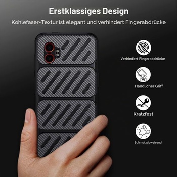 Puzdro ivoler pre Samsung Galaxy Xcover 7 Pro s 3 ochrannými fóliami z tvrdeného skla, vojenské