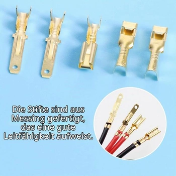 580 ks kabelových konektorů 2 3 4 6 pinů, ploché zásuvky s roztečí 2,8 mm, samec/samice, pouzdro