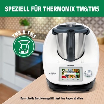 Pre Thermomix TM6 TM5 posuvná doska, akrylová, Ticanros Premium rýchlopohyblivá koliesková doska pre