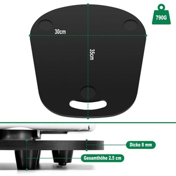 Pre Thermomix TM6 TM5 posuvná doska, akrylová, Ticanros Premium rýchlopohyblivá koliesková doska pre