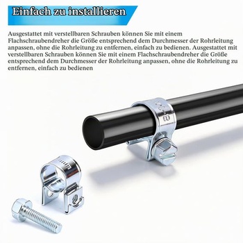 20 mini hadicových svoriek, 6-8 mm 8-10 mm malé nastaviteľné hadicové svorky na vstrekovanie paliva,