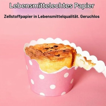 150 KS papierových košíčkov na muffiny, papierové košíčky na muffiny, košíčky na cupcakes s bodkami