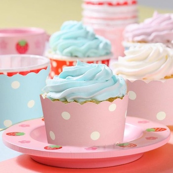 150 KS papierových košíčkov na muffiny, papierové košíčky na muffiny, košíčky na cupcakes s bodkami