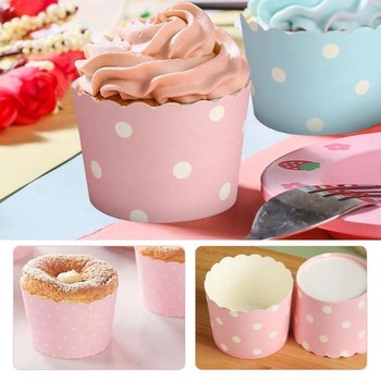 150 KS papierových košíčkov na muffiny, papierové košíčky na muffiny, košíčky na cupcakes s bodkami