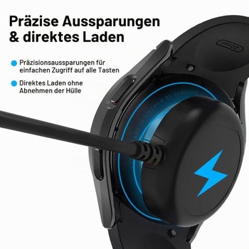 [2 ks puzdier pre Samsung Galaxy Watch 4/FE 40mm sklenené ochranné puzdro, HD odolné proti