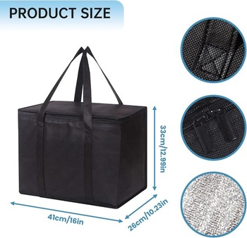 2 x 40l chladiace tašky + 10 chladiacich vakov, veľká skladacia chladiaca taška (41x26x33cm),