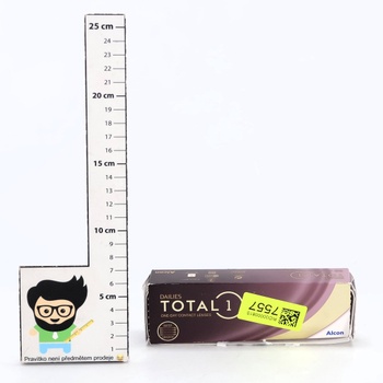 Dailies Total 1 jednodňové mäkké kontaktné šošovky | 30 kusov | BC 8,5 mm | DIA 14,1 mm | +5,25