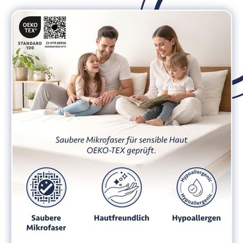 Chránič matraca FORMEYA 140x200 z mikrovlákna | Vodeodolná podložka na matrac s ochranou proti