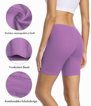 Dámské cyklistické kraťasy wirarpa, bavlněné boxerky, velikost M, vícebarevné - 02 - 4 kusy