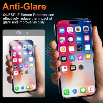 [Balení 2 + 2] Tvrzené sklo matné pro iPhone 16 Pro s ochranou objektivu fotoaparátu, ochrana proti