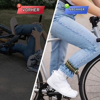 LPZMPZ Klip na nohavice na bicykel, chránič nohavíc na bicykel, zelený klip na nohavice