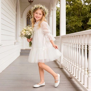 Baleríny dívčí Dream Pairs bílé, vel. 28 EU