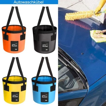 Skladacie vedro na vodu, prenosné pre vonkajšie aktivity, modré, 12 l