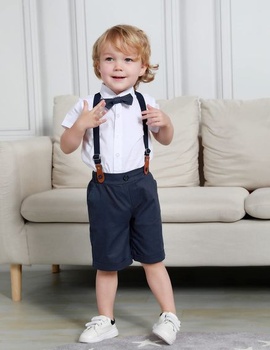 Mätovo zelený chlapčenský overal, veľkonočný outfit, pánska sada tričká a nohavíc s krátkym rukávom,