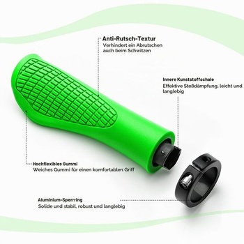 Ergonomické rukojeti řídítek jízdního kola, protiskluzové, rychlá instalace, pro trekingová