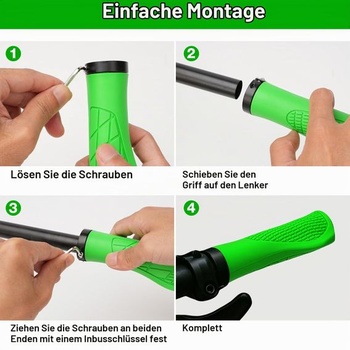 Ergonomické rukojeti řídítek jízdního kola, protiskluzové, rychlá instalace, pro trekingová