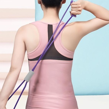 Elastický pás v tvare osmičky, fitness strečový pás, posilňovací pás, PVC, všestranný elastický pás